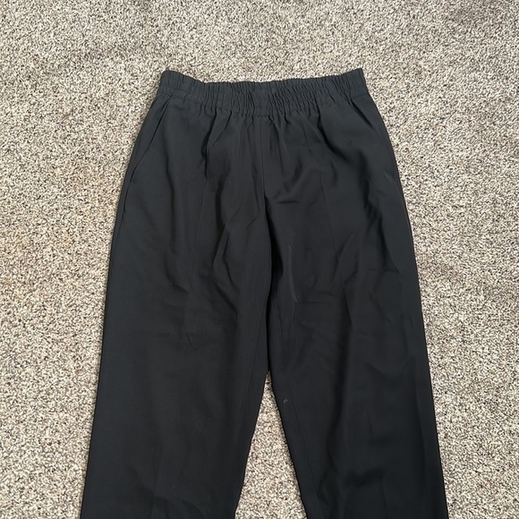 Everlane black pull on elastic waist wool pants size 2 - Picture 12 of 13